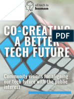 Co-Creating A Better Tech Future: Community Visions For Aligning Our Tech Future With The Public Interest