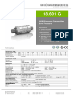 OEM Pressure Transmitter Low Pressure: Applications