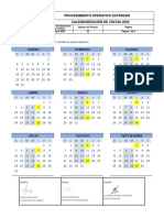 Calendario de Monitoreo y Fumigacion Ingenio Tamazula