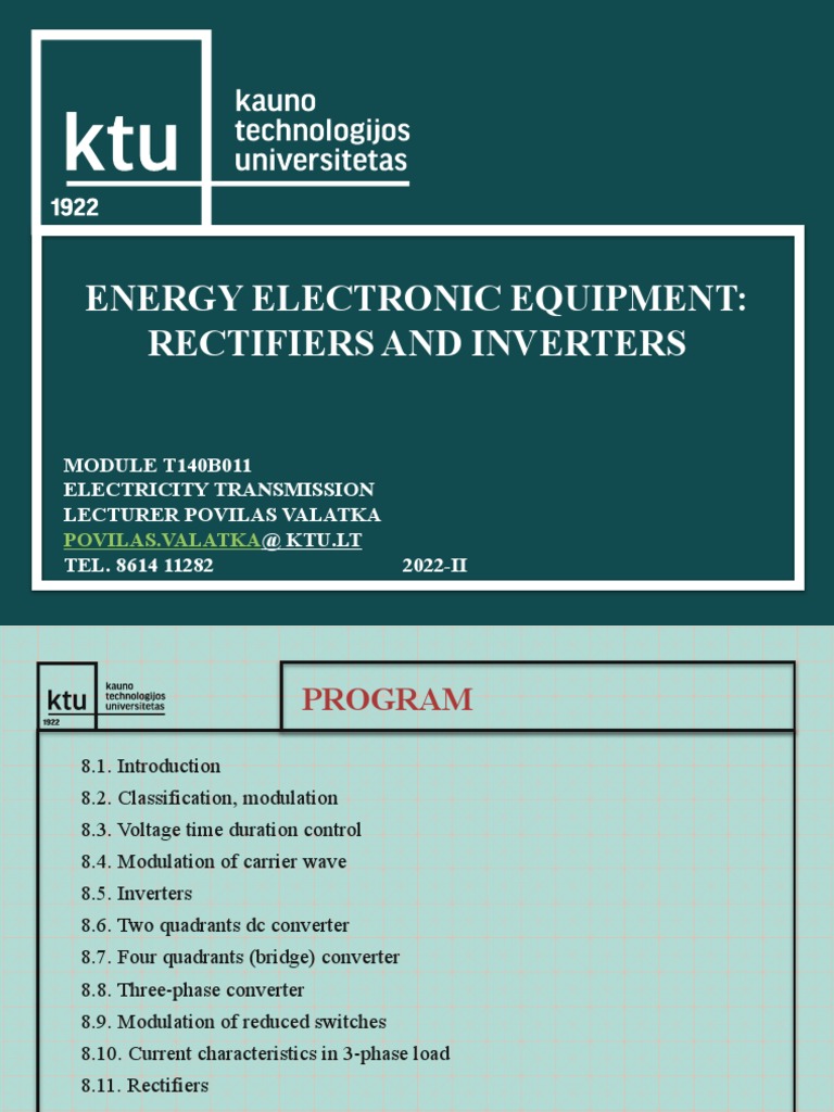 Energy Electronic Equipment Rectifiers and Inverters PDF Rectifier