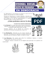 Como Podemos Ejercer La Democracia para Sexto de Primaria