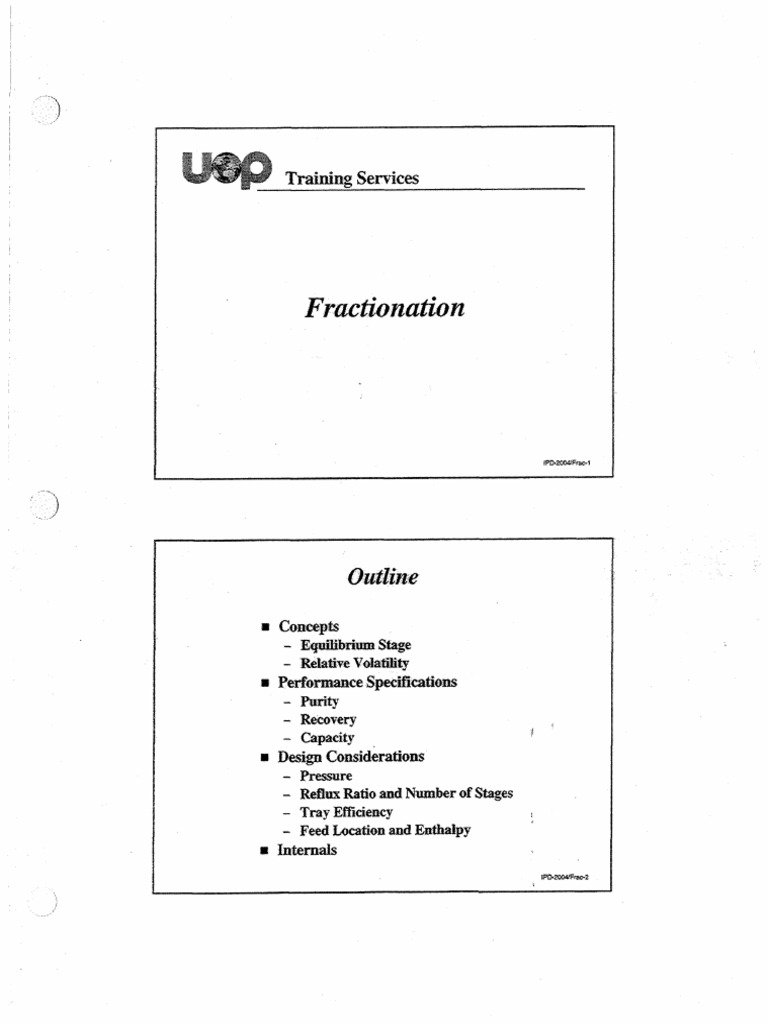 Fractionation Process Optimization Guide | PDF