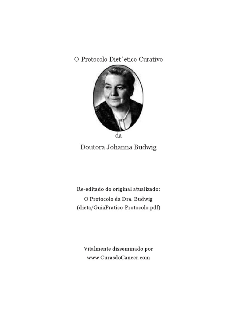 O Protocolo Dietetico Curativo Da Doutora Johanna Budwig PDF