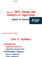 BKS Unit 1-Growth of Functions