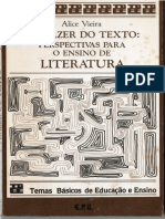 VIEIRA Alice O Prazer Do Texto Perspectivas para o Ensino de Literatura 1989