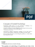Gestalt Psychology Concepts