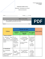 Evaluación Cs. Rubrica