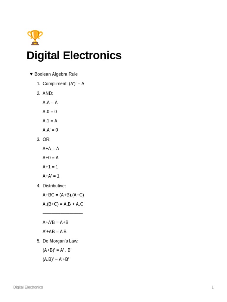 Digital Electronics | PDF