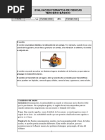 Evaluacion Formativa Del Sonido Tercero Basico