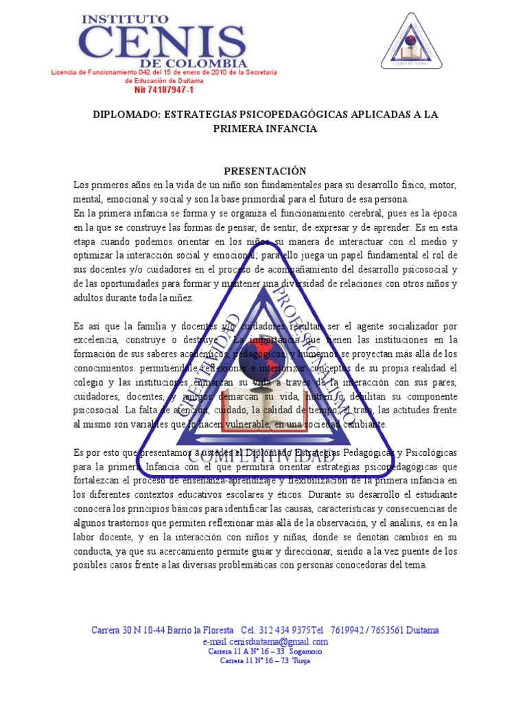 Diplomado en Estrategias Psicopedagógicas | PDF | Maestros | Método de ...