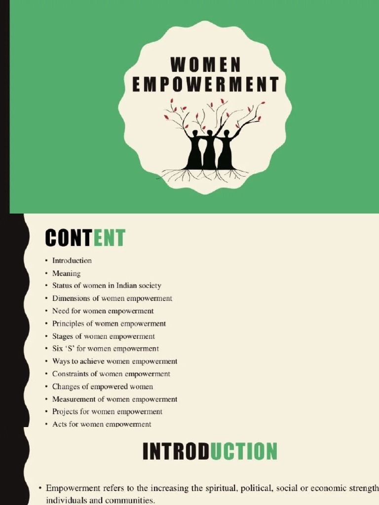 Women Empowerment Pdf