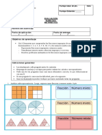 Ev. Matemática 5b fracciones impropias y número mixto