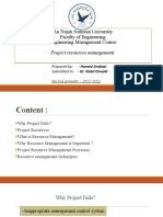 Project Resources Management