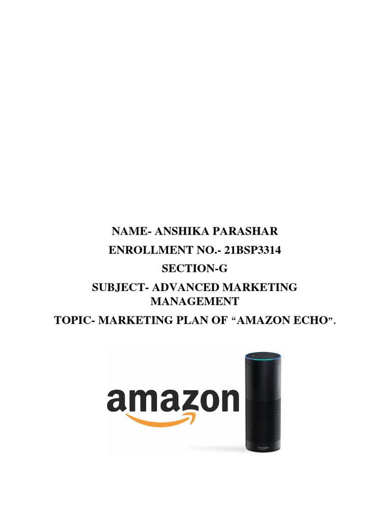 Amazon Echo Marketing Strategy Overview | PDF