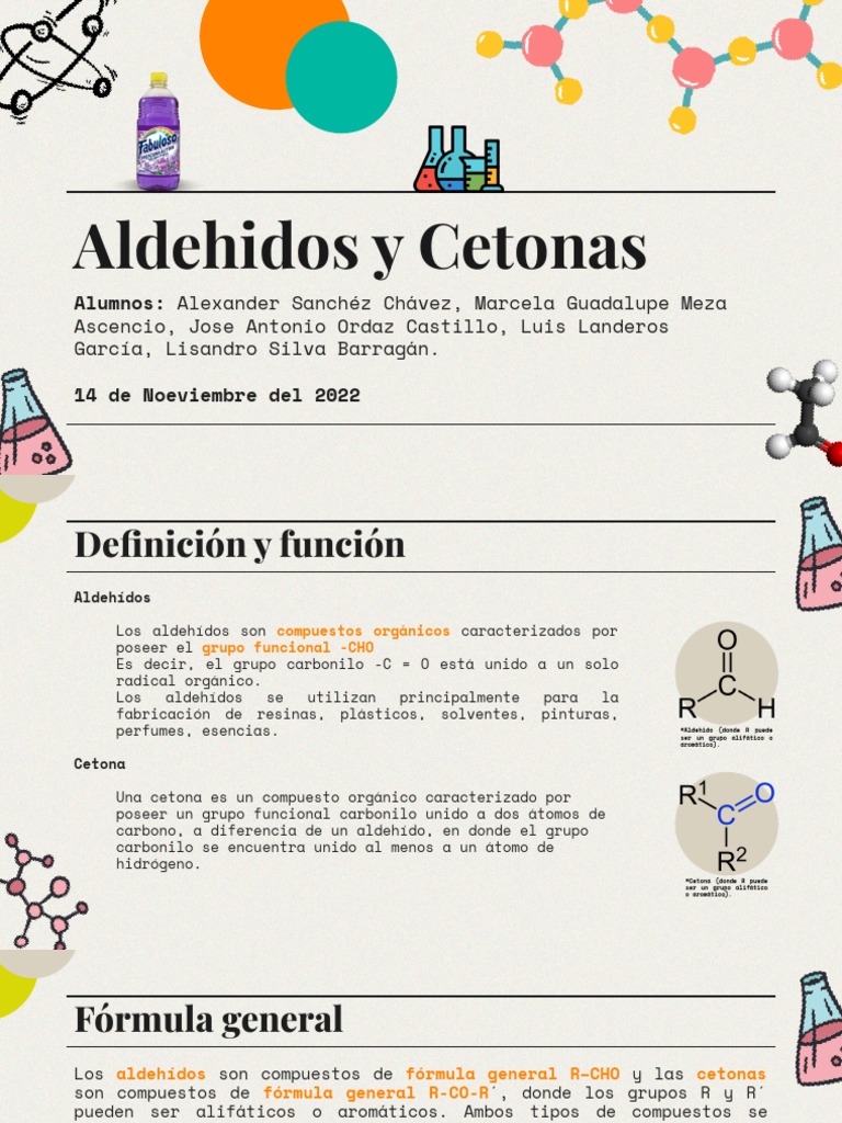 Usos y Aplicaciones de Aldehídos y Cetonas | PDF | Aldehído | Cetona