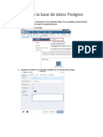 Conexión a la base de datos PostgreSql