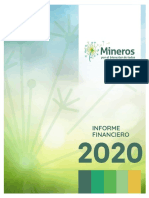 2020 Mineros Informe Financiero Separados