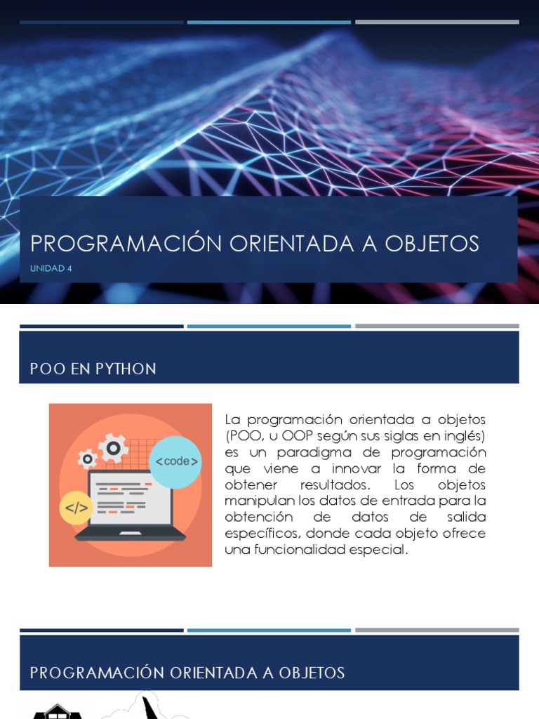 POO en Python: Conceptos Clave y Ejemplos | PDF | Objeto (informática ...