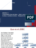 Sesión 11: Conectividad A Base de Datos: - Abrir y Cerrar Conexión. - Lectura y Escritura de Datos. - Manejo de Transacciones