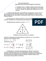 Potência Elétrica Circuitos CC