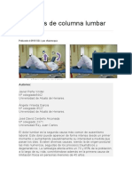 Ejercicios de Columna Lumbar