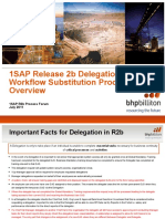 SAP R2b Delegation and Workflow Overview