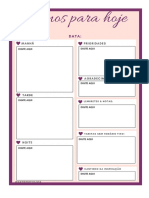 Planner Diário Editável 