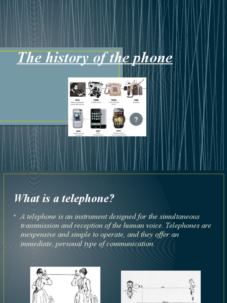 The History of The Phone PDF