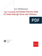 High Availability and Disaster Recovery Guide Oracle Weblogic Server and Coherence