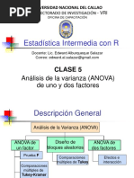 Fórmulas y Ejemplo de Tabla ANOVA | PDF