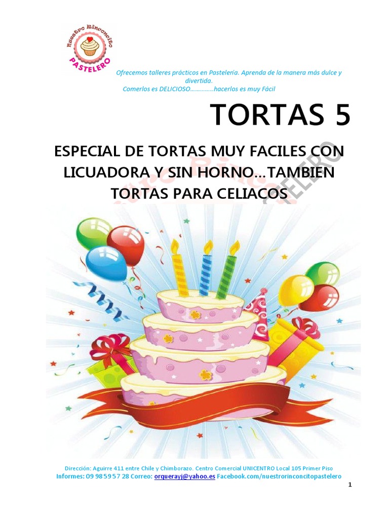 Tortas 5 | PDF | Chocolate | Crema