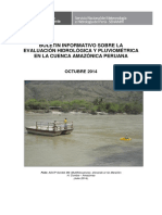 Boletin Informativo Sobre La Evaluación Hidrológica Y Pluviométrica en La Cuenca Amazónica Peruana
