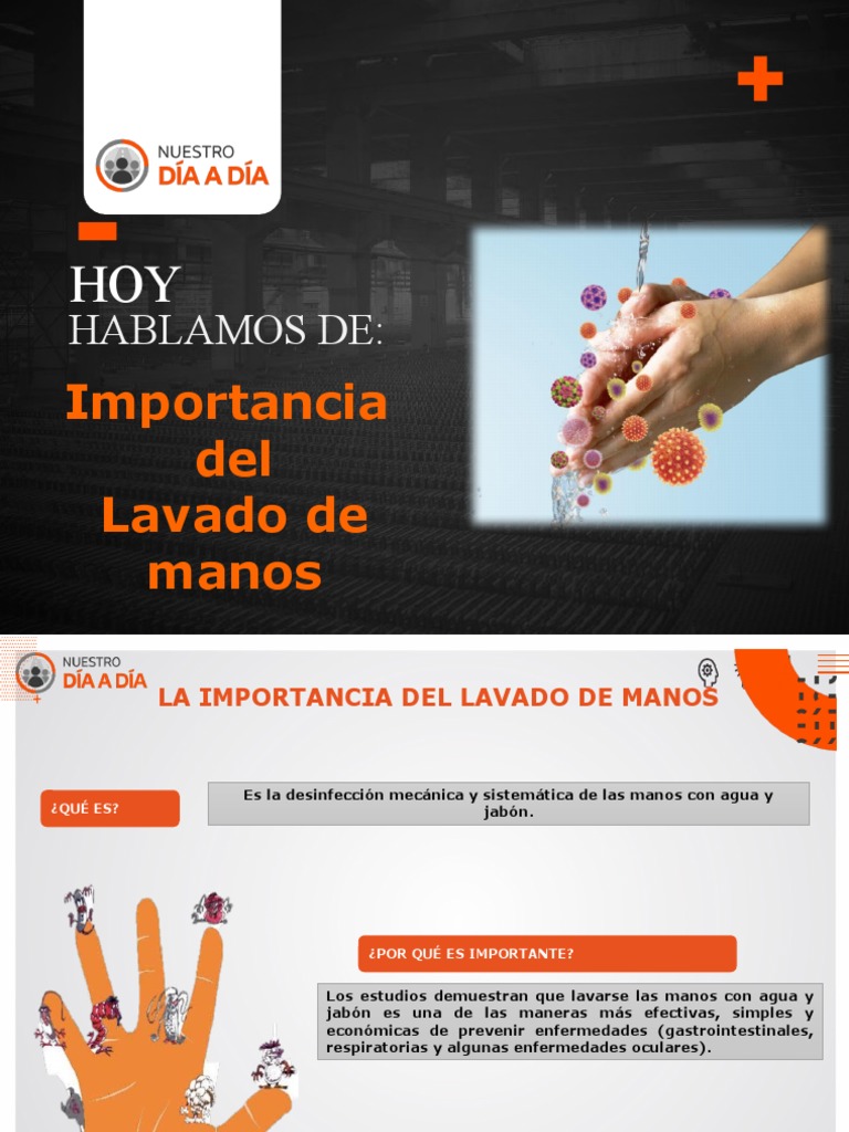 Importancia Del Lavado de Manos | PDF | Lavado de manos | Medicina CLINICA