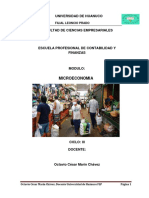 Microeconomía: Aspectos generales y conceptuales de la asignatura