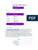 Copa de Europa de La FIBA 1991-92