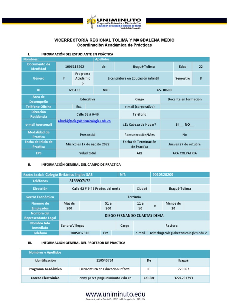 Informe 2 Daniela Hincapie | PDF