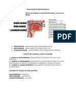 Cavidades de ressonância e pontos vibratórios