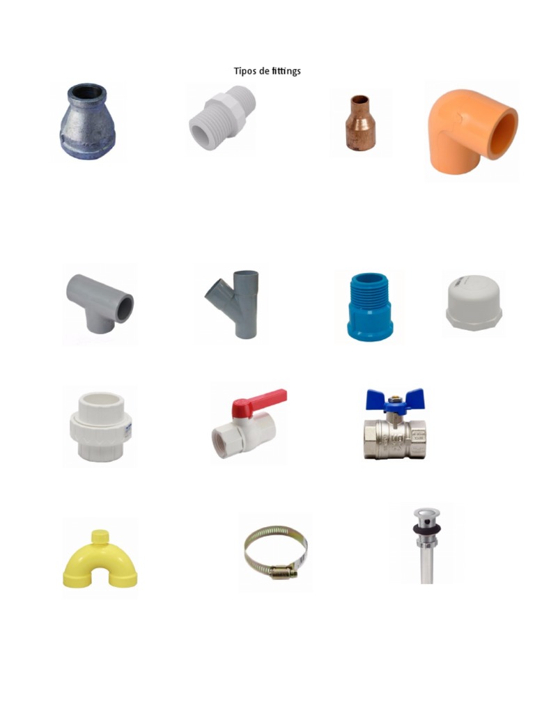 Tipos de fittings PDF