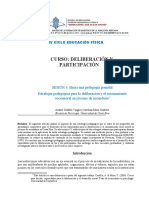 SESION 4. Estrategia Pedagógica para La Deliberación 1