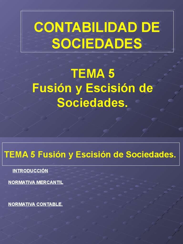 Tema 5 Fusion y Escision | PDF