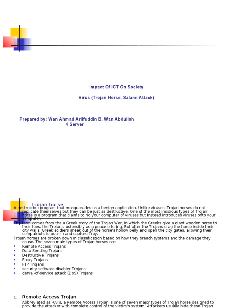 Virustrojan and Salami Attacks4330 PDF Denial Of Service Attack