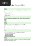 Project Management Quiz