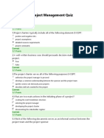 Project Management Quiz