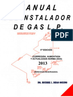 Manual del instalador de Gas