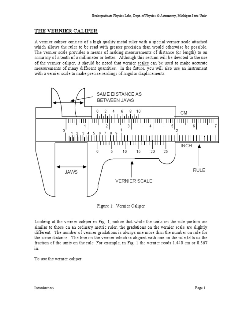 Caliper | PDF