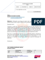 Información prórroga respuesta petición Santander