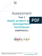 Assessment Task 1 BSBPMG411 Term1 Quality