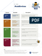 Calendario Mensual de Actividades Julio