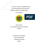 Analisis Faktor Yang Mempengaruhi Pendapatan Petani Kentang Di Sembalun