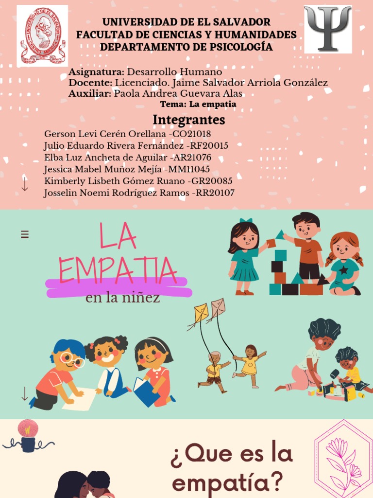 Desarrollo de la Empatía en Niños | PDF | Empatía | Psicología Social